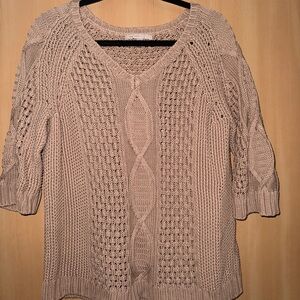 GAP Women's Taupe V-Neck Sweater